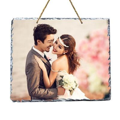 Medium Rectangle Hanging Photo Slate 20cm x15cm Thumbnail