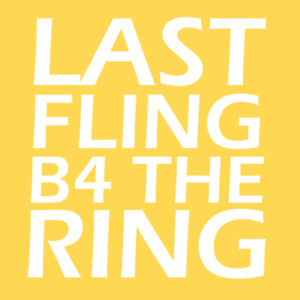 Last Fling Before The Ring - Short sleeve baseball tee Design