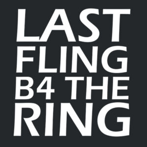 Last Fling Before The Ring - Softstyle™ women's v-neck t-shirt Design