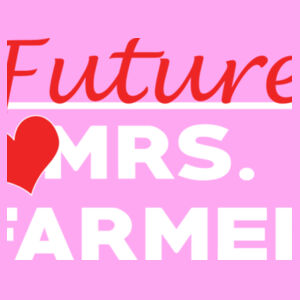 Future Mrs. Farmer - Lady-fit strap tee Design