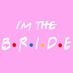 Im the bride - Lady-fit strap tee Design