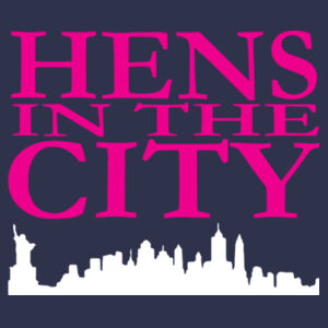 Hens In The City - Softstyle™ women's v-neck t-shirt Design