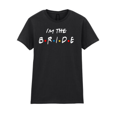 Im the bride - Softstyle™ women's ringspun t-shirt Thumbnail