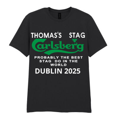 Probably The Best Stag in The World - Customisable  - Softstyle™ adult ringspun t-shirt Thumbnail