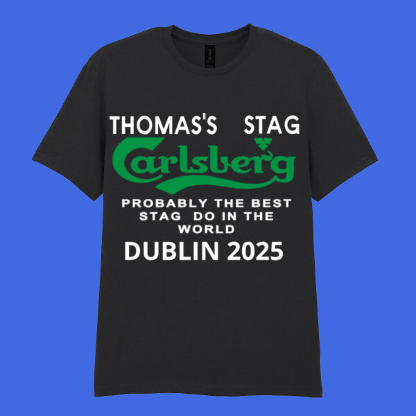 Probably The Best Stag in The World - Customisable  - Softstyle™ adult ringspun t-shirt Thumbnail