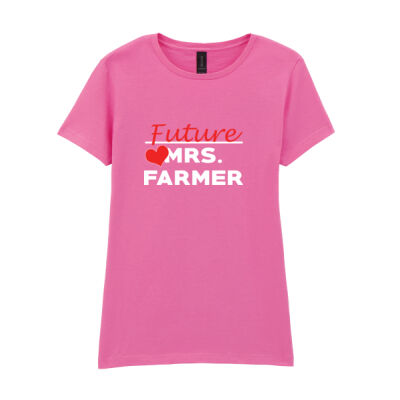 Future Mrs. Farmer - Softstyle™ women's ringspun t-shirt Thumbnail