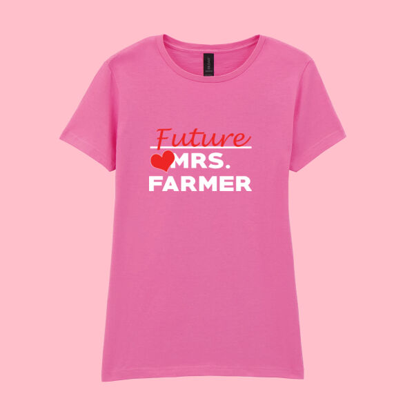Future Mrs. Farmer - Softstyle™ women's ringspun t-shirt Thumbnail