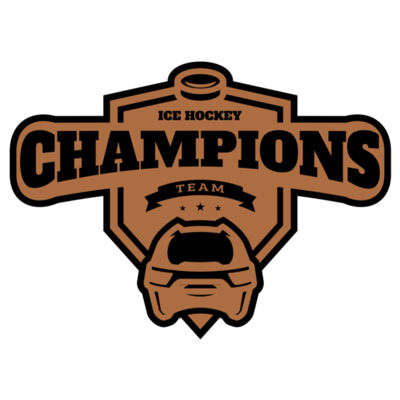 Champions Team Ice Hockey logo template Thumbnail