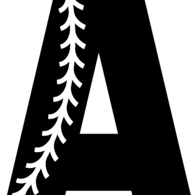 Baseball Alphabet A left Thumbnail