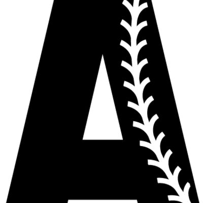 Baseball Alphabet A right Thumbnail