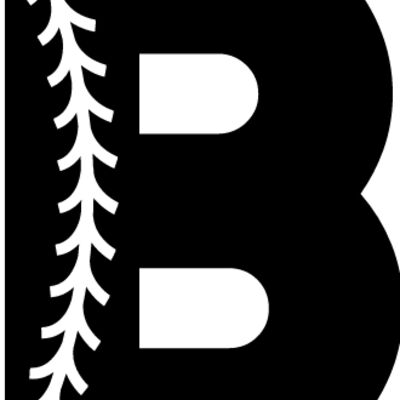 Baseball Alphabet B left Thumbnail