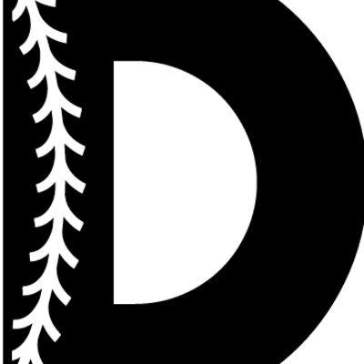 Baseball Alphabet D left Thumbnail