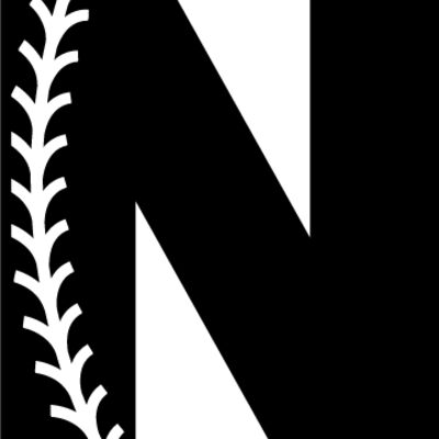 Baseball Alphabet N right Thumbnail