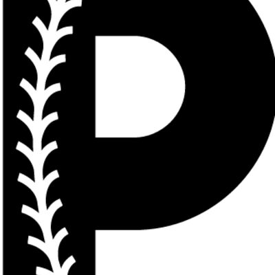 Baseball Alphabet P right Thumbnail