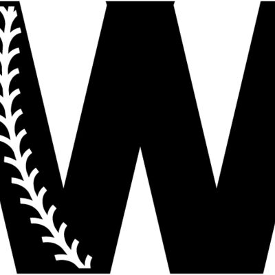 Baseball Alphabet W right Thumbnail