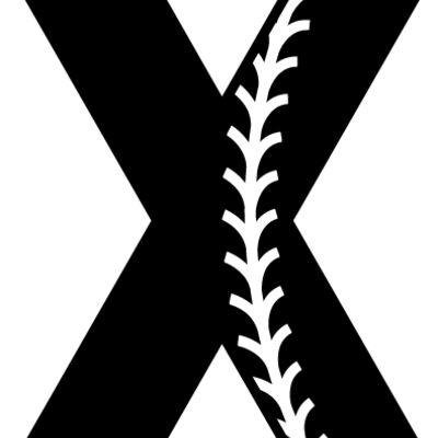 Baseball Alphabet X  right Thumbnail