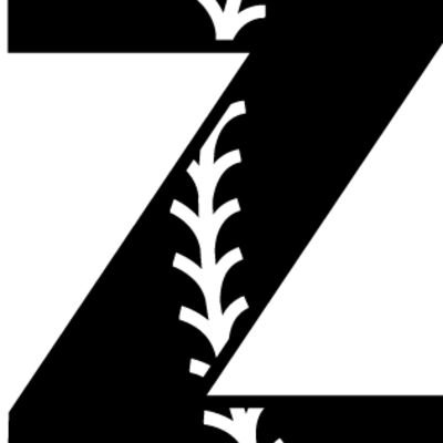Baseball Alphabet Z right Thumbnail