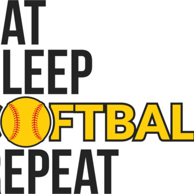 Eat sleep softball repeat Thumbnail
