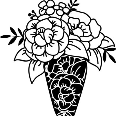 Flower vase Zentangle Thumbnail