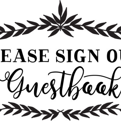 Please sign our guestbook Thumbnail