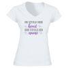 Softstyle™ women's v-neck t-shirt Thumbnail